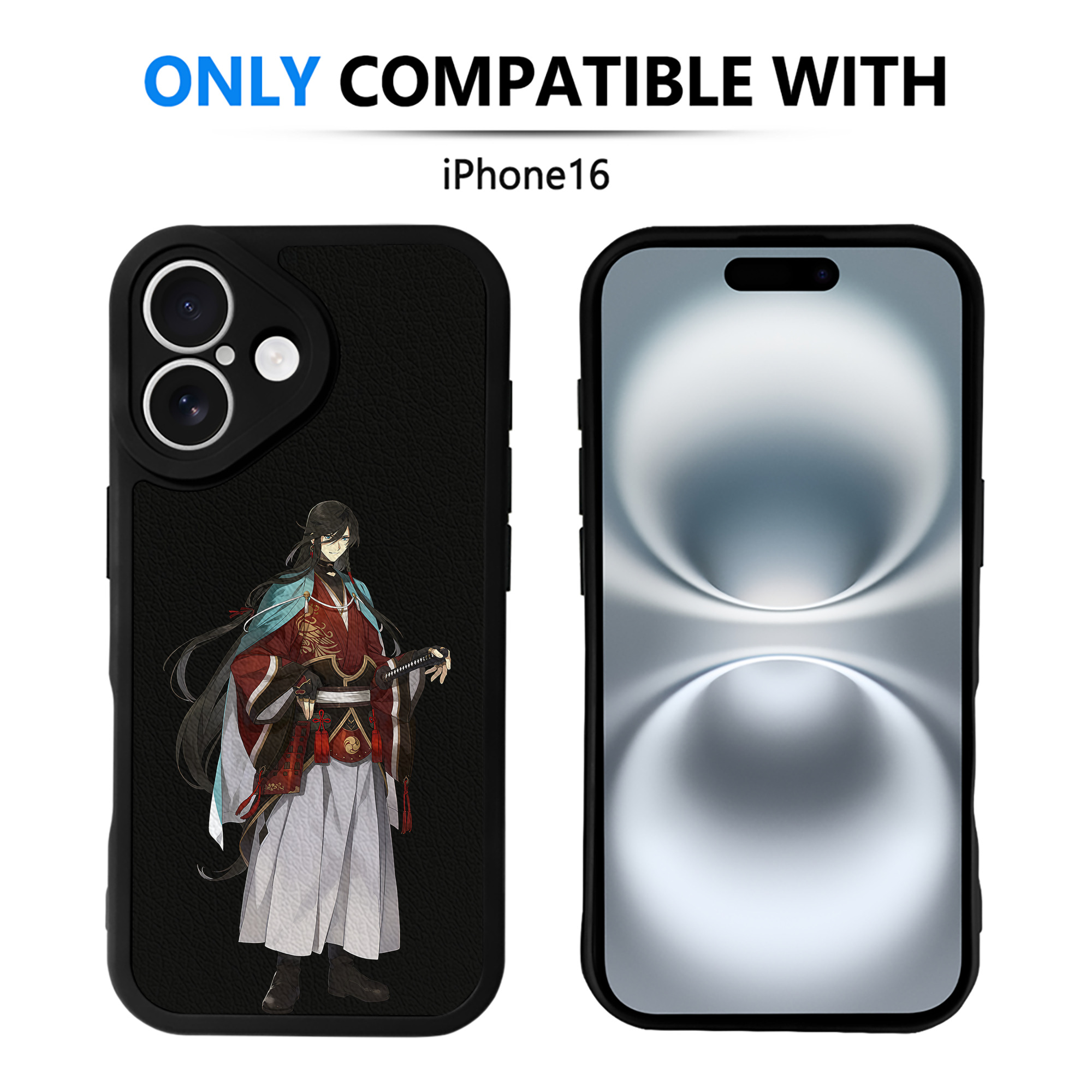 （画像用） 刀剣乱舞 Touken Ranbu 【iPhone 16シリーズ対応】シリコンスマホケース（レザー調） 材質：シリコン